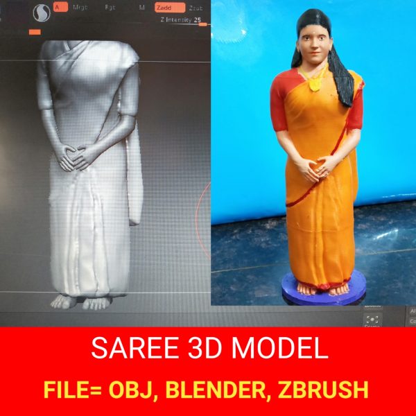 Saree 3D model