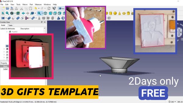 Photo plug Freecad Template