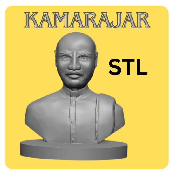 Karmaveerar Kamarajar 3D Design File - STL File - 3D Print Design File