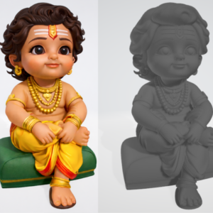 Bala Murugan Cute 3D Design STL File | Karthikeyan 3D Design - My 3D Gifts