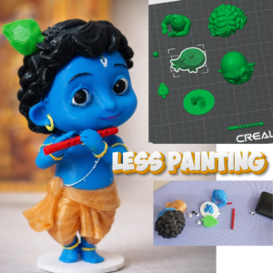 Krishnan 3d Design File with color based Splited STL design - My 3D Gifts