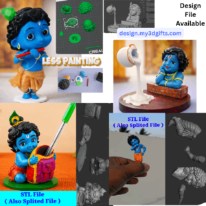 krishna jayanthi Special Collection - 4 Type Trending Krishnan ( also Splited Assemble Stl files ) - My 3d Gifts
